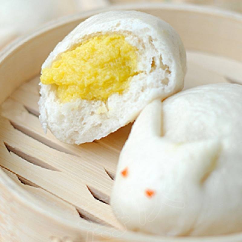 Pane cinese dolce con crema 2 pz 兔包