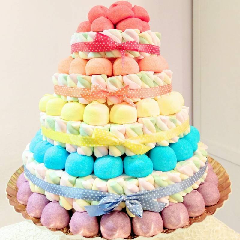 Torta Marshmallows Rainbow