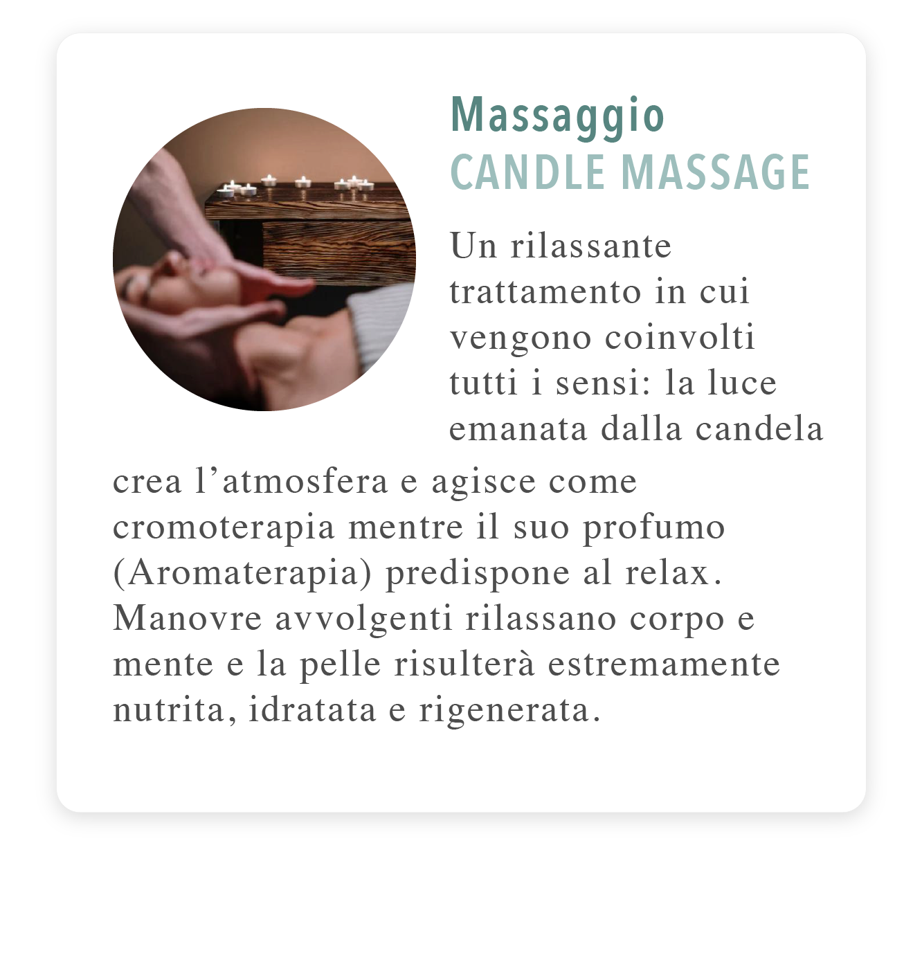 Massaggio candele