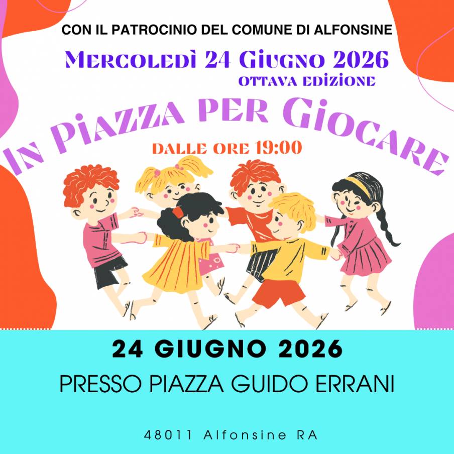 IN PIAZZA PER GIOCARE 2026