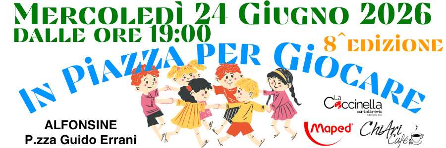 IN PIAZZA PER GIOCARE 2026